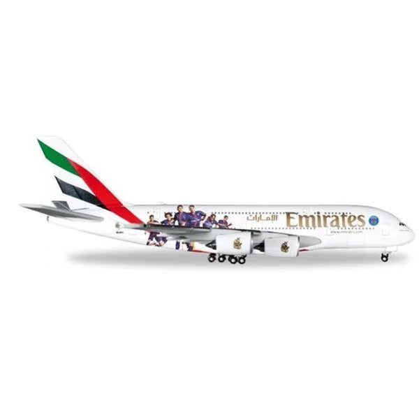 Herpa 500 Scale HE529440 Emirates A380 Paris ST Germain; 1-500, Herpa, Mfr#: HE529440